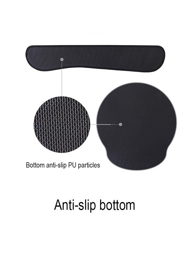 High-end PU leather Gaming Mousepad, Anti-slip Mouse Pad Wrist Support, Relieve Typing Pain, Perfect for Office, Gaming, Computer  - Image 5