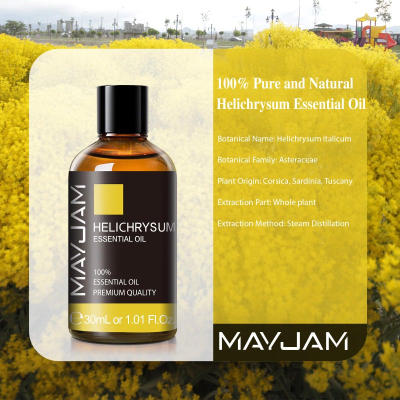 MAYJAM Helichrysum Essential Oil 30ML - 1.01FL.OZ Pure Helichrysum Oil for Soap Candle Making - Essential Oils for Diffusers for Home - Image 3