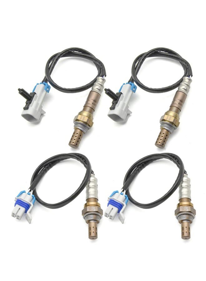 HEDORANCE 234-4668 234-4256 O2 Oxygen Sensor Set of 4 Upstream & Downstream Fit for Cadillac Escalade 2008-2014, for Chevrolet Avalanche Silverado 1500 Tahoe Suburban 1500, for GMC Sierra 1500 Yukon - Image 1