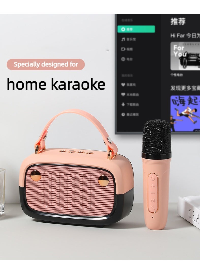 Joshberg - Bluetooth speakers with microphone portable wirelesskaraoke for family gatherings and entertainment,black - Image 1