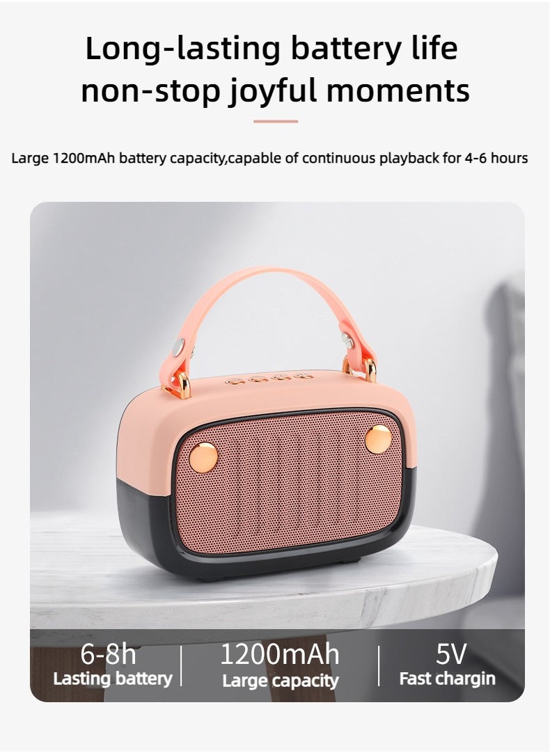 Joshberg - Bluetooth speakers with microphone portable wirelesskaraoke for family gatherings and entertainment,black - Image 1