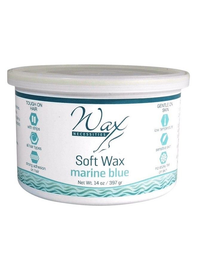 wax necessities - Waxness Polymer Marine Blue Soft Wax Tin 14 Ounces - Image 1