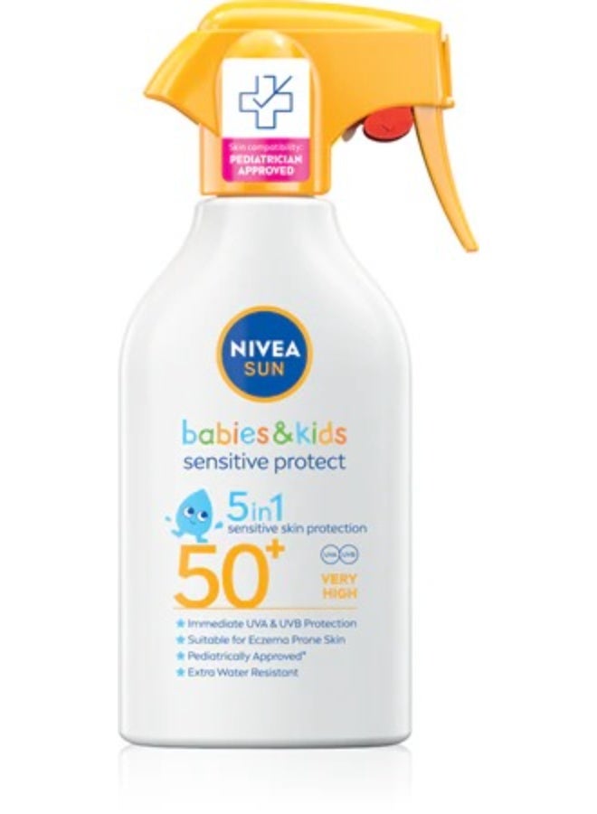 Nivea Sun Sensitive Protect Babies & Kids Spray SPF50+ 270 ml - Image 1