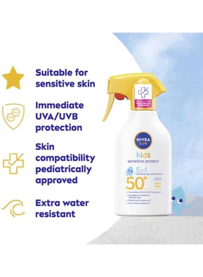 Nivea Sun Sensitive Protect Babies & Kids Spray SPF50+ 270 ml - Image 2
