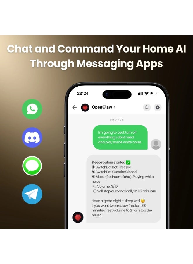 SwitchBot AI Hub Matter-Compatible Smart Home Hub with Local AI Automation, RTSP Camera Support, Home Assistant Integration, Smart Home Control Center for Apple Home & Google Home - Image 3