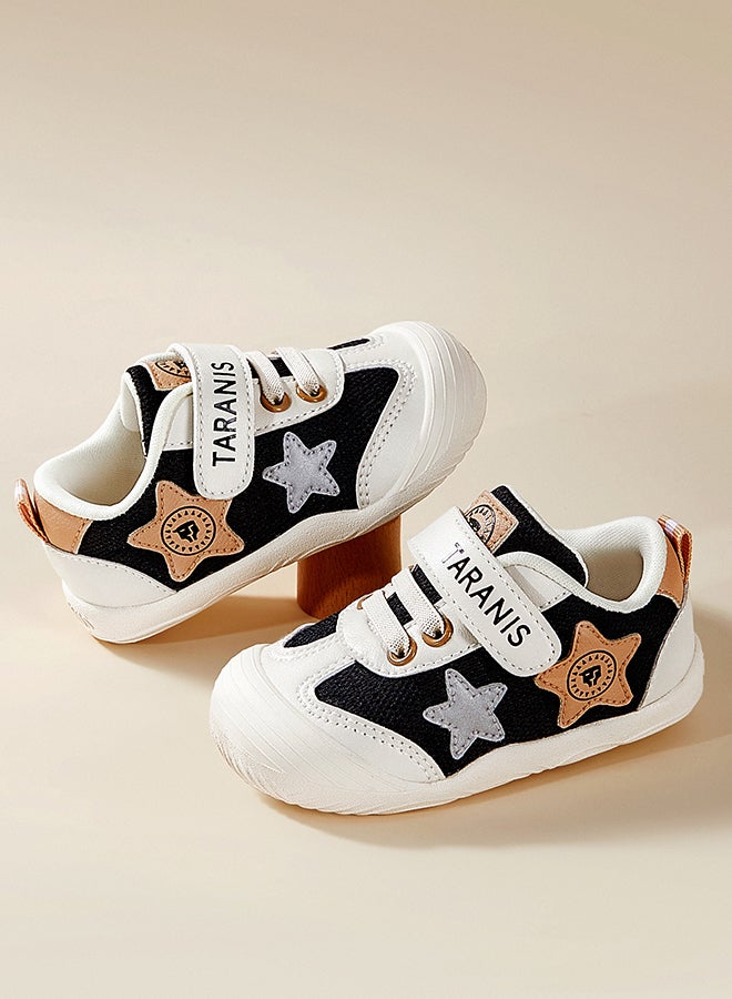 Taranis Children's Shoes Star - Accent Toddler Sneakers Monochrome Star Baby Trainers - Image 1