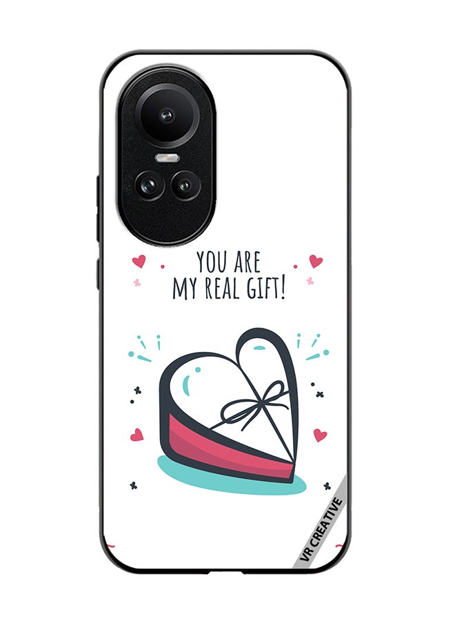 VR CREATIVE Protective Case Cover For Oppo Reno 10 Pro My Real Gift Design Multicolour - Image 1