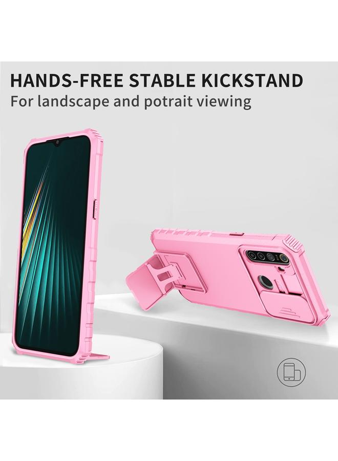 اس-توب جراب لهاتف OPPO Realme 5 / 5i / C3 مع حامل مجسم وغطاء منزلق - Image 4