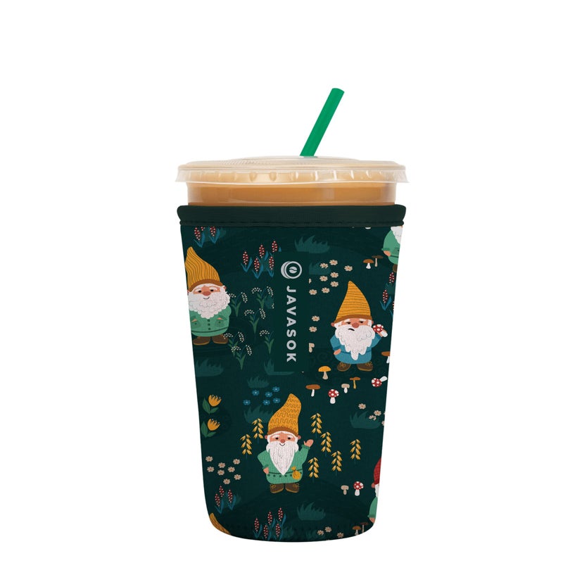Sok It Sok It JavaSok Iced Coffee  Cold Soda Insulated Neoprene Cup Sleeve Rollin with my Gnomies Medium 2228oz 