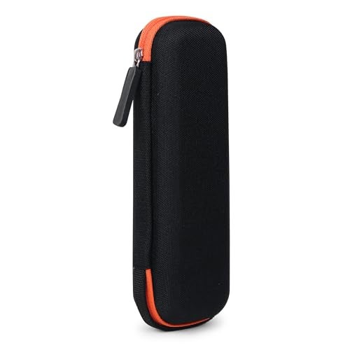 GadgetBite Black Hard Pencil Case EVA Hard Shell Pen Case Holder for Executive Fountain Pen and Stylus Touch Pen (Small)-Orange - Image 4