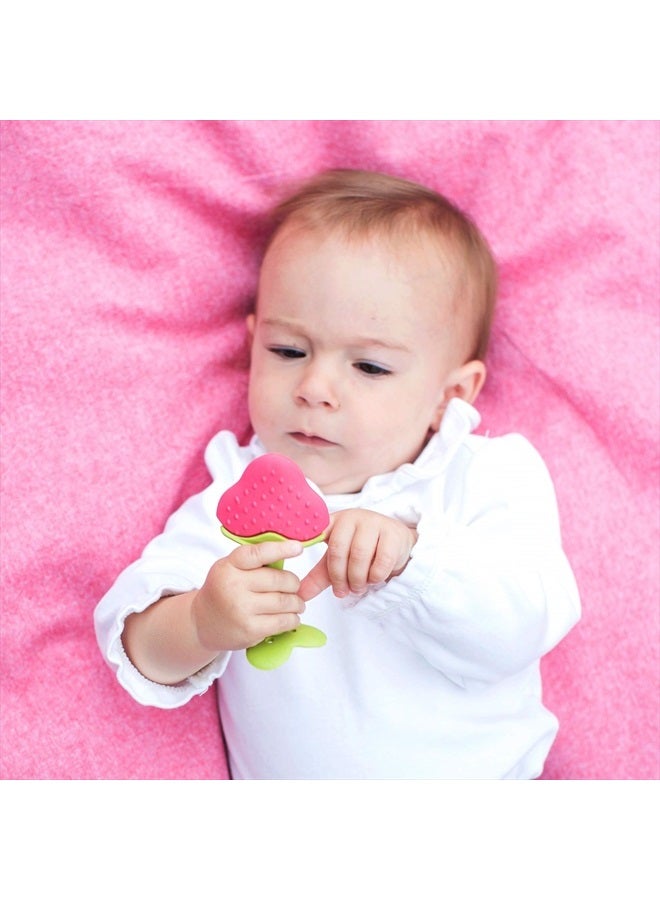 Innobaby Original Teethin Smart EZ Grip Fruit Teether and Sensory Toy for Babies and Toddlers in Berry. BPA Free Teether - Image 5