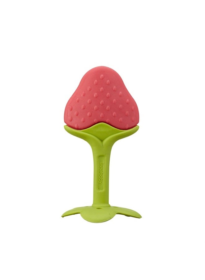 Innobaby Original Teethin Smart EZ Grip Fruit Teether and Sensory Toy for Babies and Toddlers in Berry. BPA Free Teether - Image 1