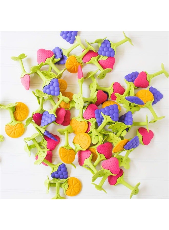 Innobaby Original Teethin Smart EZ Grip Fruit Teether and Sensory Toy for Babies and Toddlers in Berry. BPA Free Teether - Image 3