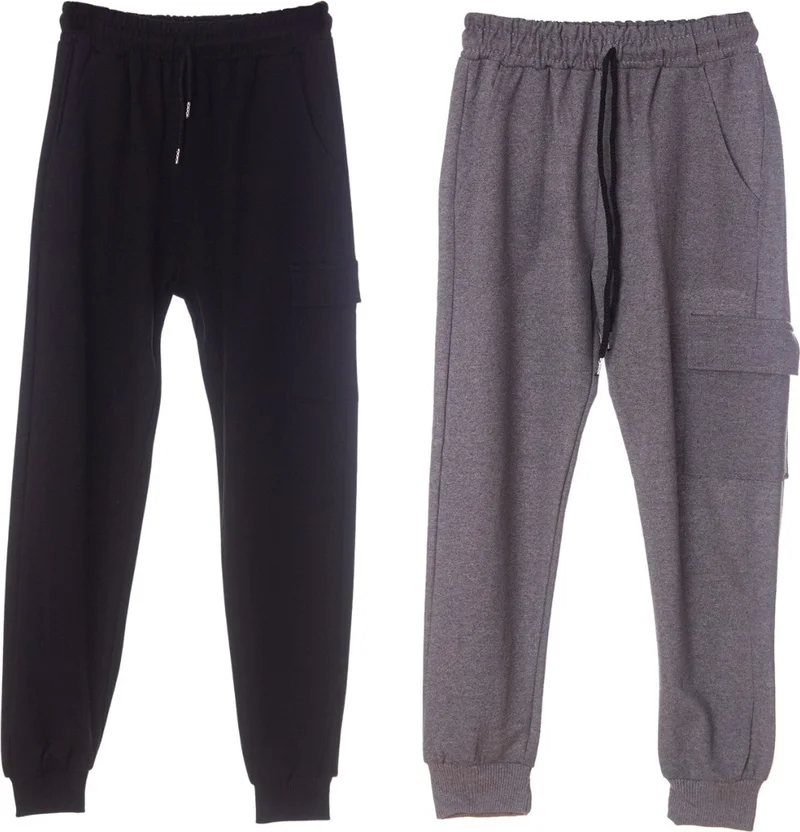ادا بيبيك تشوكوك Ada Baby Kid Adabebek Cotton Double Pocket Rubber Leg 2-Piece Kids Tracksuit Bottoms