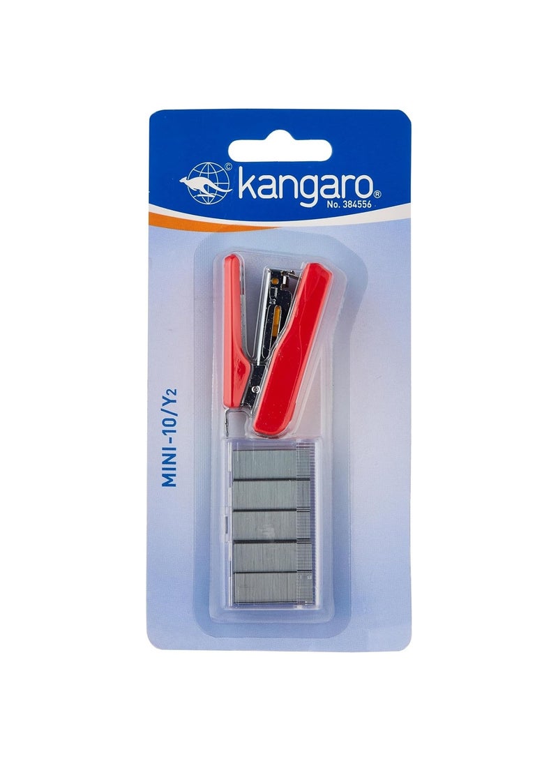 Kangaro Mini Stapler With A Pack Of Pins Assorted Colours  - Image 1