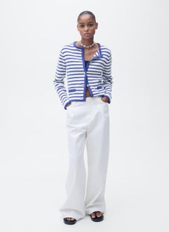 MANGO Stripped Knit Cardigan  - Image 4