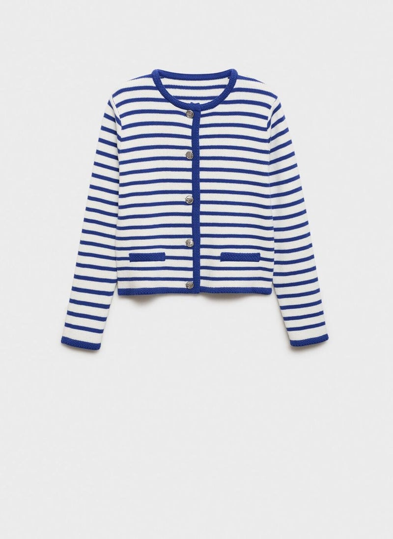 MANGO Stripped Knit Cardigan  - Image 5