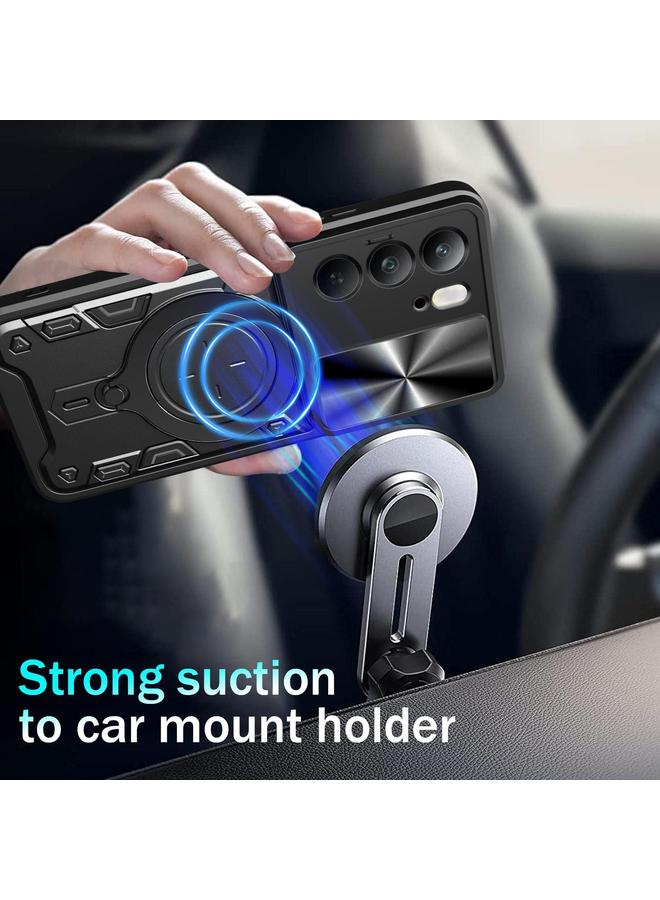 اس-توب جراب لهاتف Realme C75 4G / 14x 5G Global CD Texture Sliding Camshield حامل مغناطيسي جراب هاتف - Image 5