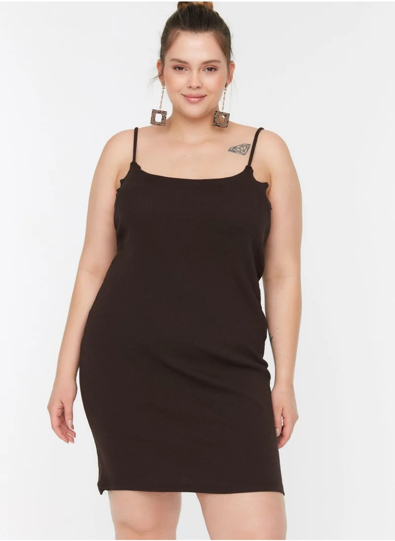 Trendyol Curve Strappy Knitted Dress