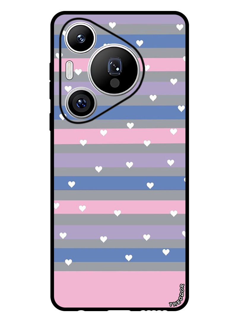 Theodor Protective Case Anti Scratch Shock Proof Bumper Cover For Huawei Pura 70 Small Hearts and Lines - Image 1