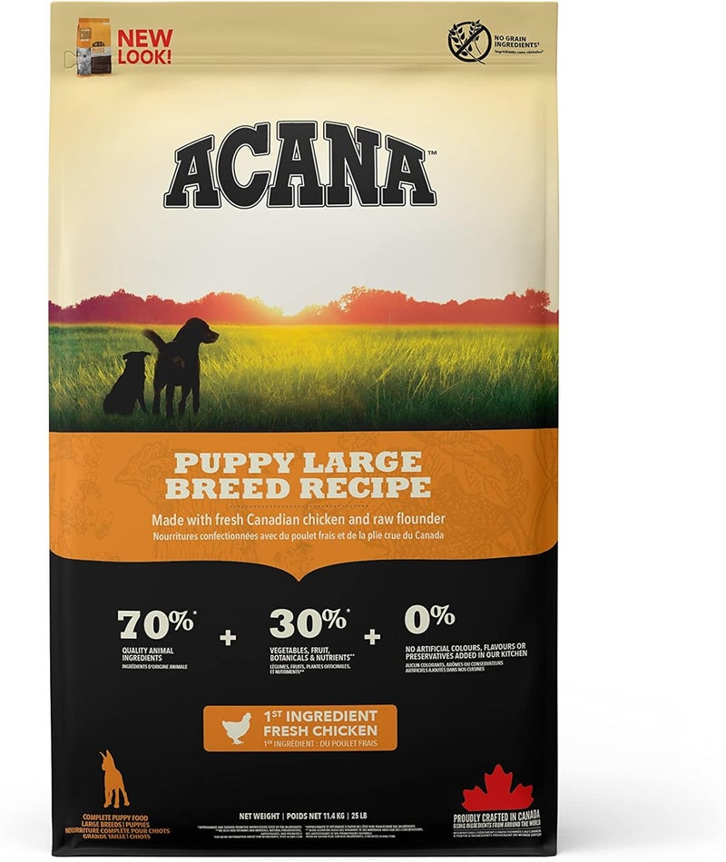 ACANA وصفة جرو السلالة الكبيرة للكلاب الجافة - 11.4kg - Image 1