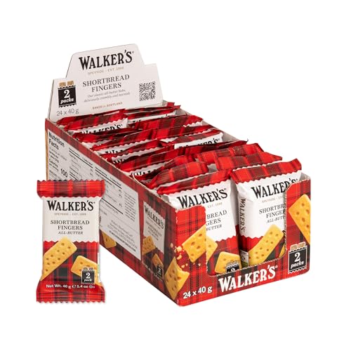 Walker's Shortbread Fingers, Pure Butter Shortbread Cookies, 1.4 Oz (Pack of 24) - Image 1