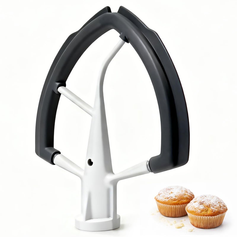 YIFOCUS Flex Edge Beater Compatible with KitchenAid 5.5-6 Quart Bowl-Lift Stand Mixers, 6QT Paddle Attachment Replacement with Silicone Scraper, Heavy Duty Mixer Accessories, Dishwasher Safe - Image 1