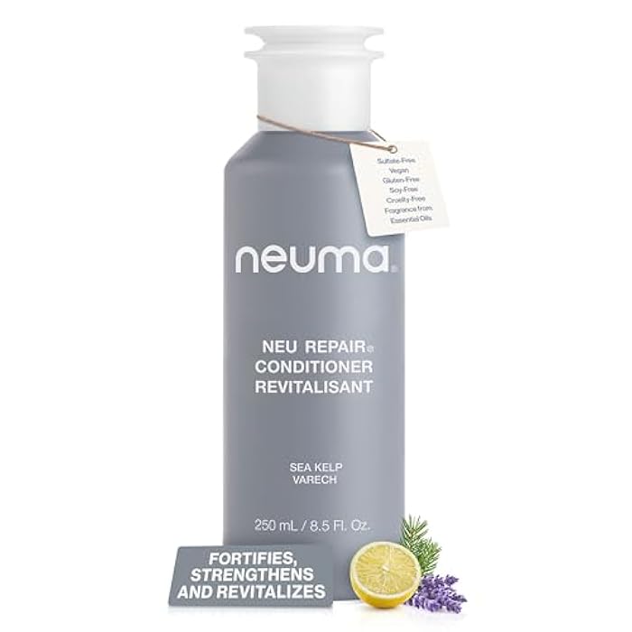 Neuma Neu Repair Conditioner - Protein Hair Treatment for Damaged Hair, Strengthens, Moisturizes, and Reduces Breakage Lemon, Lavender and Fir Needle Scent - Image 1