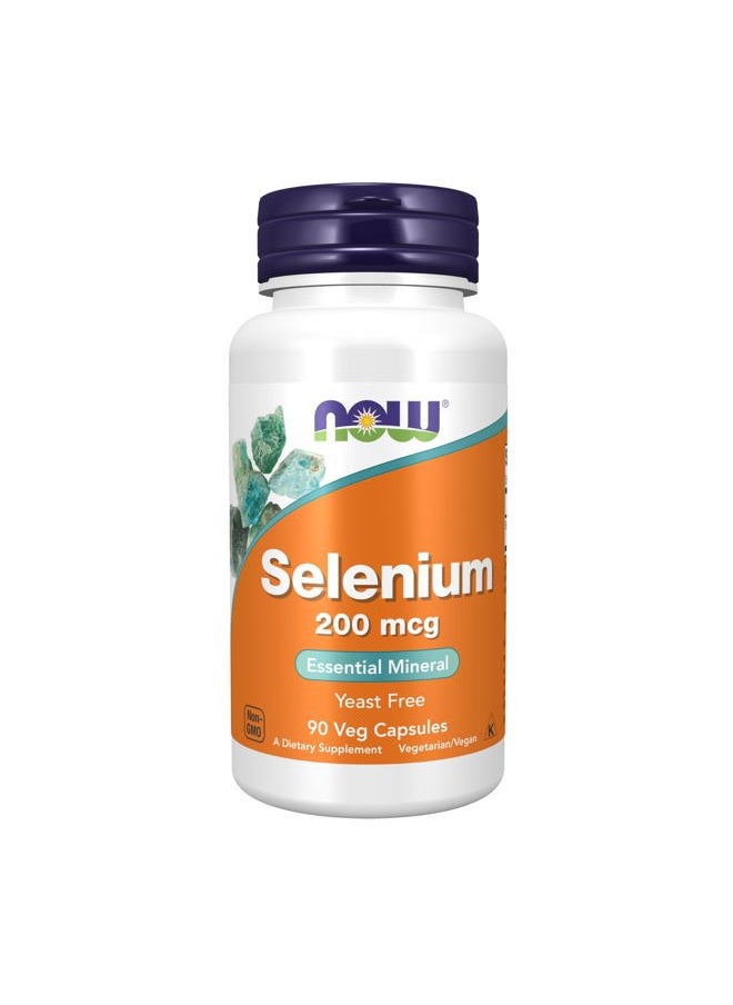 Supplements, Selenium (L-Selenomethionine) 200 mcg, Essential Mineral*, 90 Veg Capsules