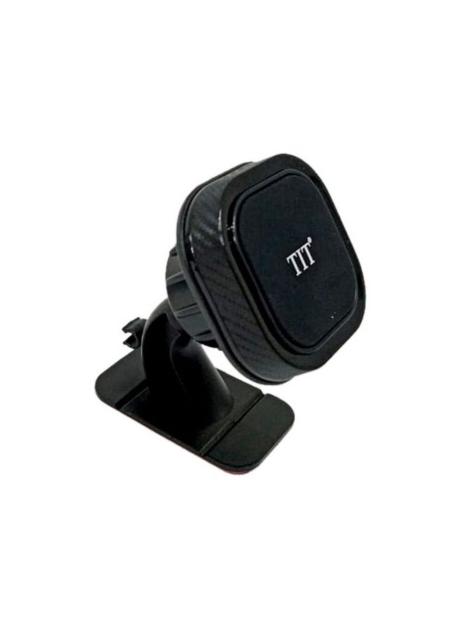 Magnetic Dashboard And AC Wind 2 In1 Mount Mobile Phone Holder For Car-Black- TM055 - Image 1