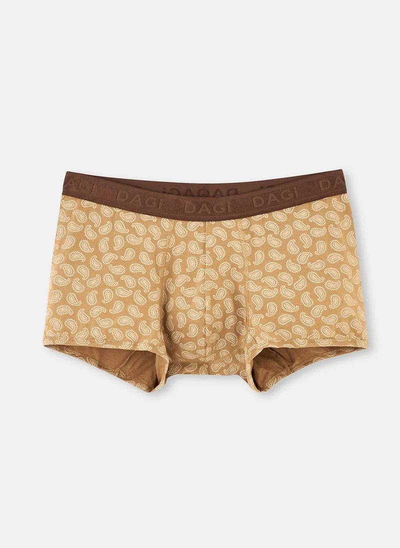 dagi 3 Pack Repeat Print Boxer Micro Modal Mid Rise Slim Fit Underwear