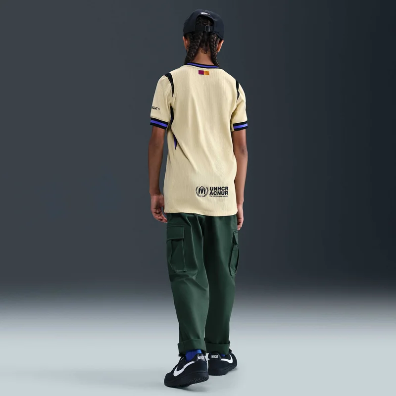 Nike Yellow Kids' FC Barcelona 25/26 Away Authentic Football Jersey  | Best Price UAE