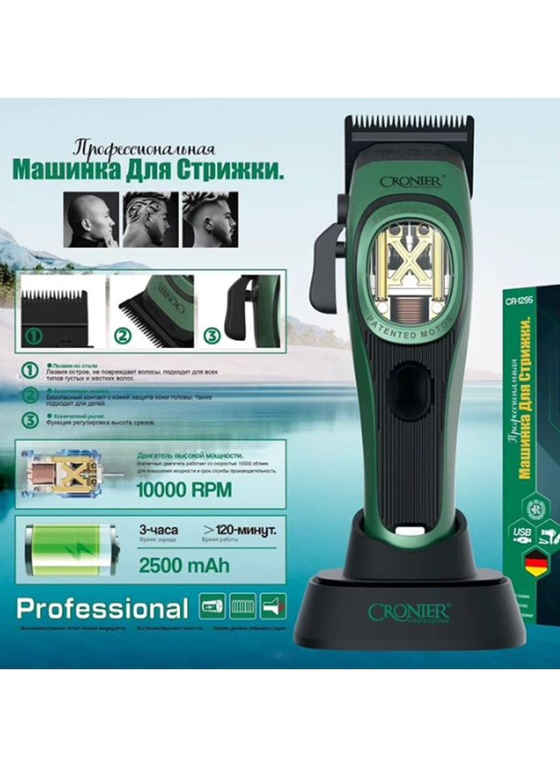 كرونير ماكينة قص الشعر الاحترافية CRONIER، 2500 مللي أمبير - CR-1295  - Image 3