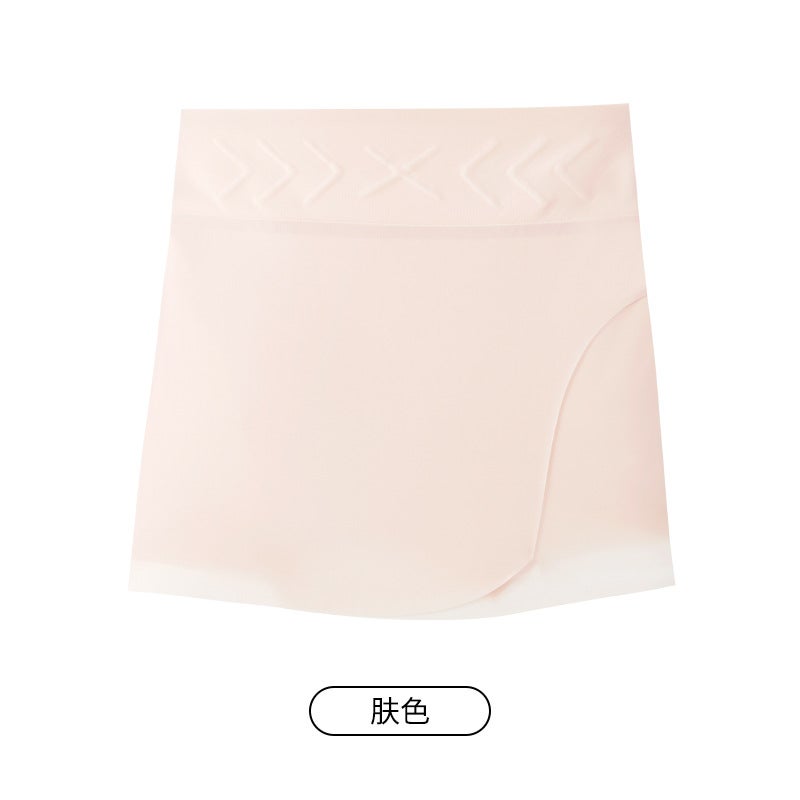 3980 Summer Thin Traceless Abdominal Triangle Double-layer Sheltering Anti-embarrassment Anti-running Light Bottoming Boxer Panties for Women bright yellow