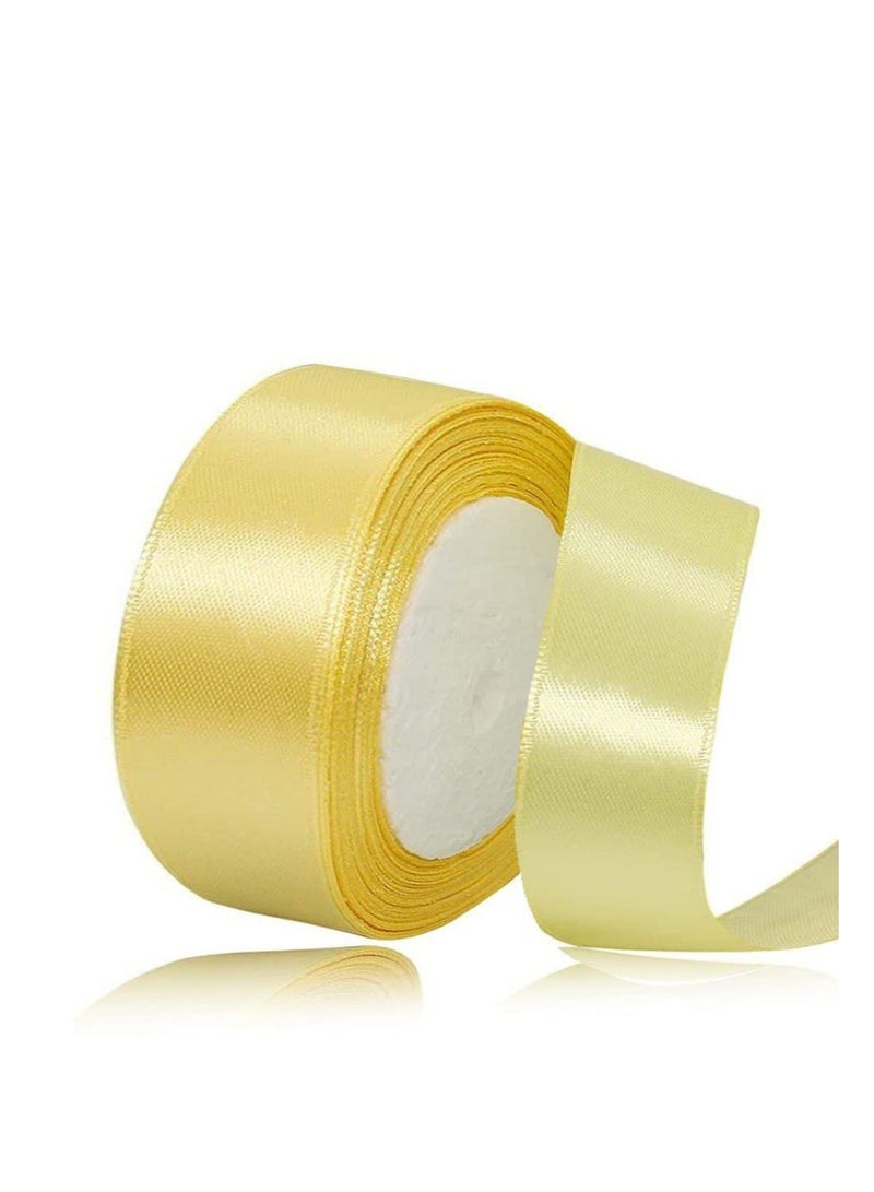 MARKQ Turmeric Satin Ribbon, 38mm x 25yd Fabric Polyester Ribbon for Gift Wrapping, Party Favors, Wedding Decorations, Bow Making, Bouquets, Sewing Projects & Craft Supplies - Image 1
