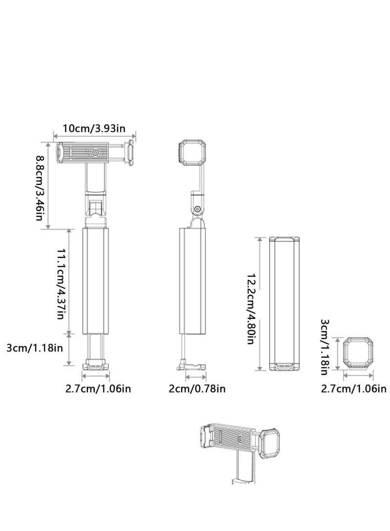 ELTRAZONE Airplane Phone Mount – 360° Rotating Foldable Pocket-Sized Stand for Travel, Universal Fit for iPhone, Samsung & More, Perfect for Airplane Seats, Car Back Seats, and Tray Tables - Image 4