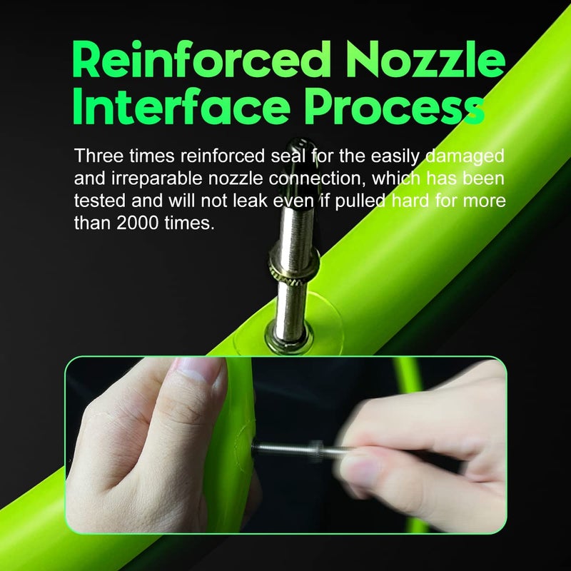 CYCLAMI 2-Pack 700C Bike Inner Tube Ultralight 1.34oz/38g TPU Road Bicycle Tire 28'' 700 x 18 23 25 28 30 32C Metal Presta Valve FV 3.15''/80mm Super Light for Adult (4*Bike Tube Patch Repair Kit) - Image 3