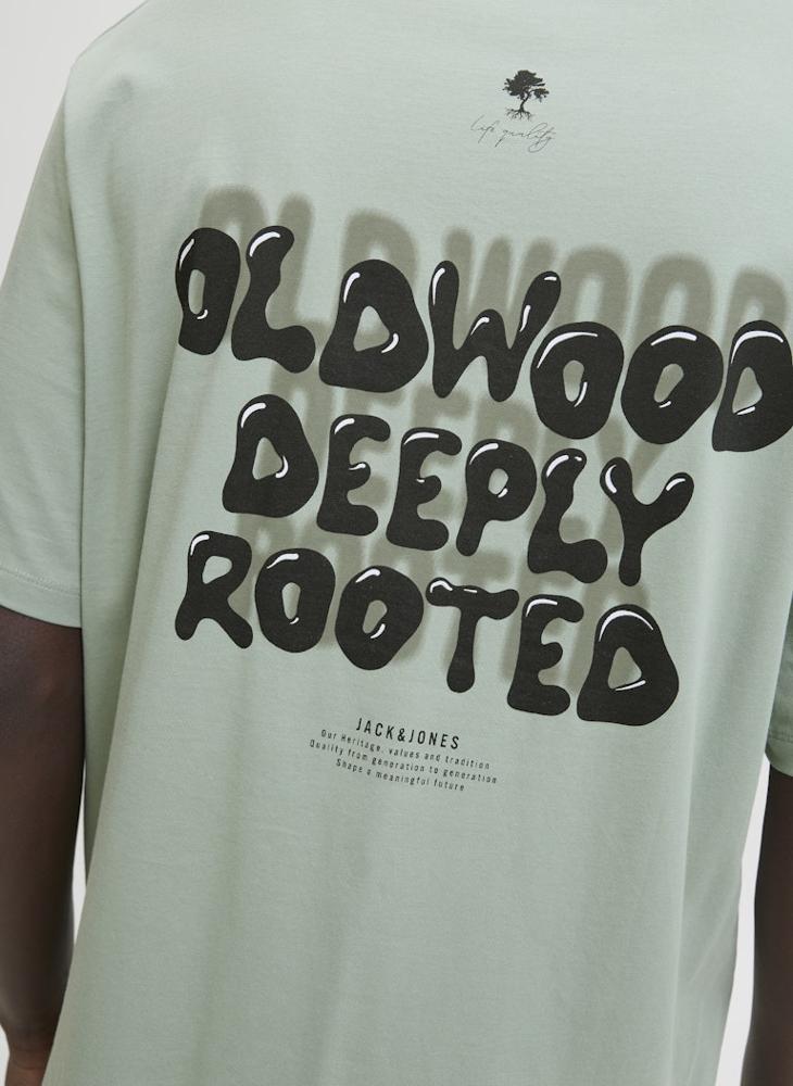 JACK & JONES Graphic Crew Neck Regular Fit T-Shirt - Image 4