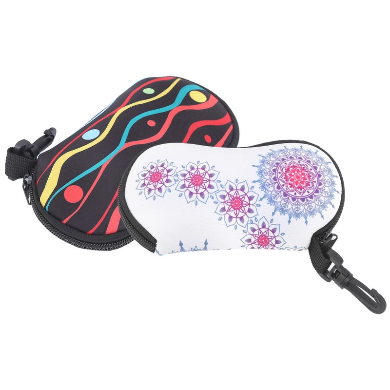 2pcs Portable Zipper Eye Glasses Cases Waterproof Sunglasses Hard Case Eyeglass Protector - Image 5