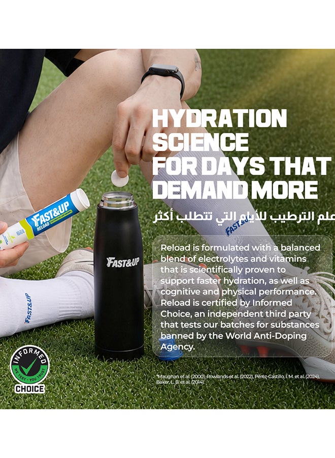 FAST&UP Reload - Electrolye Hydration Drink - 80 Effervescent Tablets, Lemon Lime Flavour - Image 4
