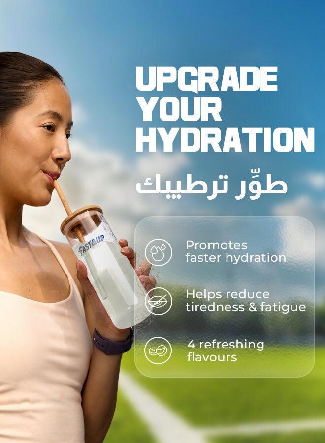 FAST&UP ريلود - مشروب ترطيب إلكتروليتي - 80 قرص فوار، بنكهة الليمون والليمون الأخضر - Image 2