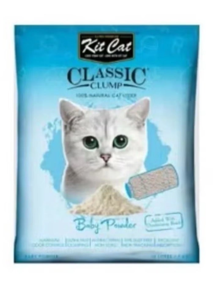 Kit Cat Classic Clump Baby Powder Cat 10Litter