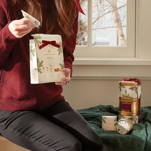 Thymes Frasier Fir Hand Cream Travel Tin Candle Jar and Bar Soap Gift Set Scented with Notes of Siberian Fir Cedarwood and Sandalwood Luxury Home Fragrance Set Hostess Gift for the Holidays - Image 3