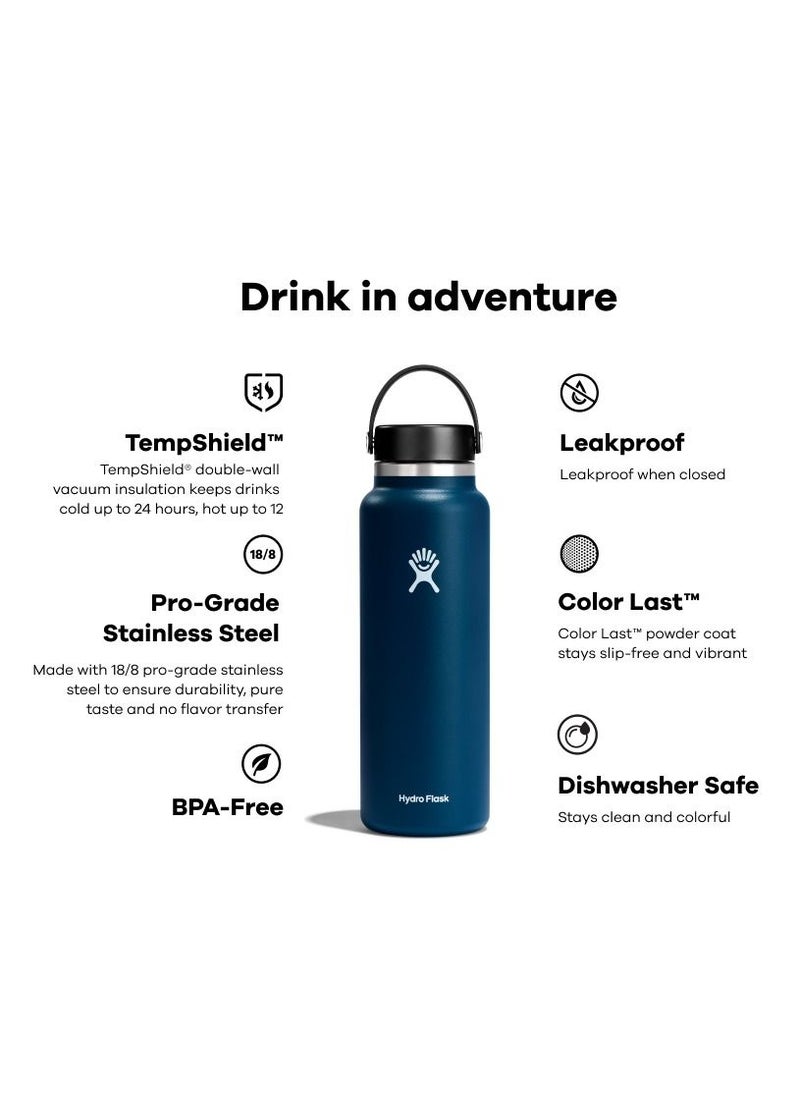 Hydro Flask - Flask Wide Mouth Bottle With Flex Cap 1180 Ml - Image 1