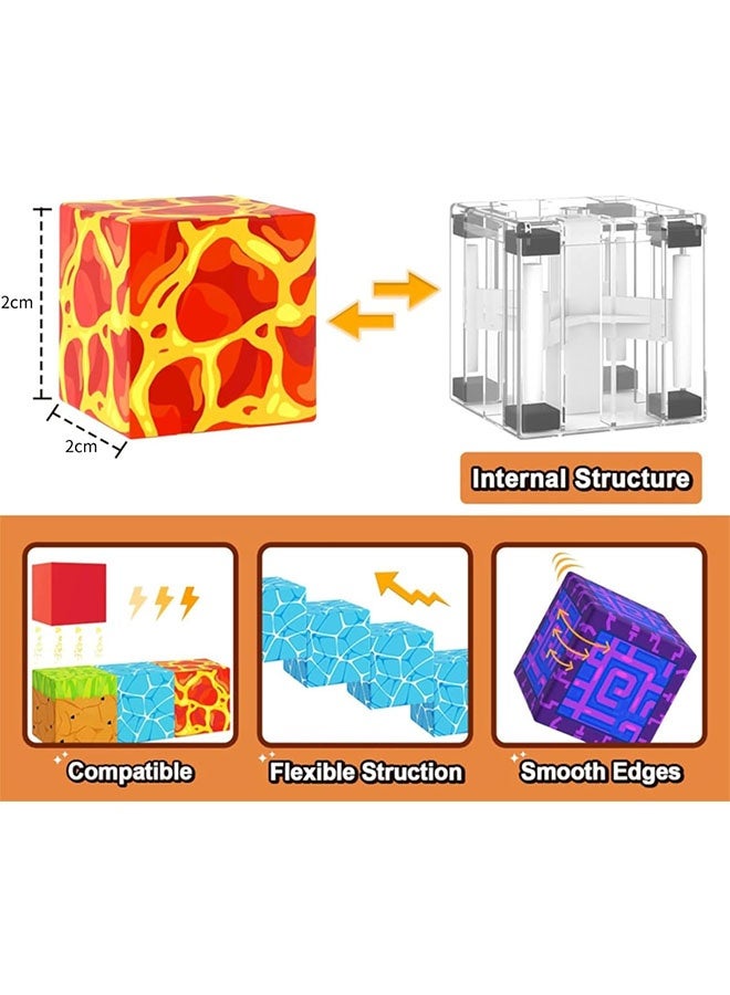 Beauenty 285PCS Magnetic Blocks for Boys & Girls Age 3-8, STEM Montessori Sensory Toys for Toddlers, Gifts for 3+ Years Old Kids, 2CM  Magnetic Building Cubes Must Haves Construction Toys - Image 3