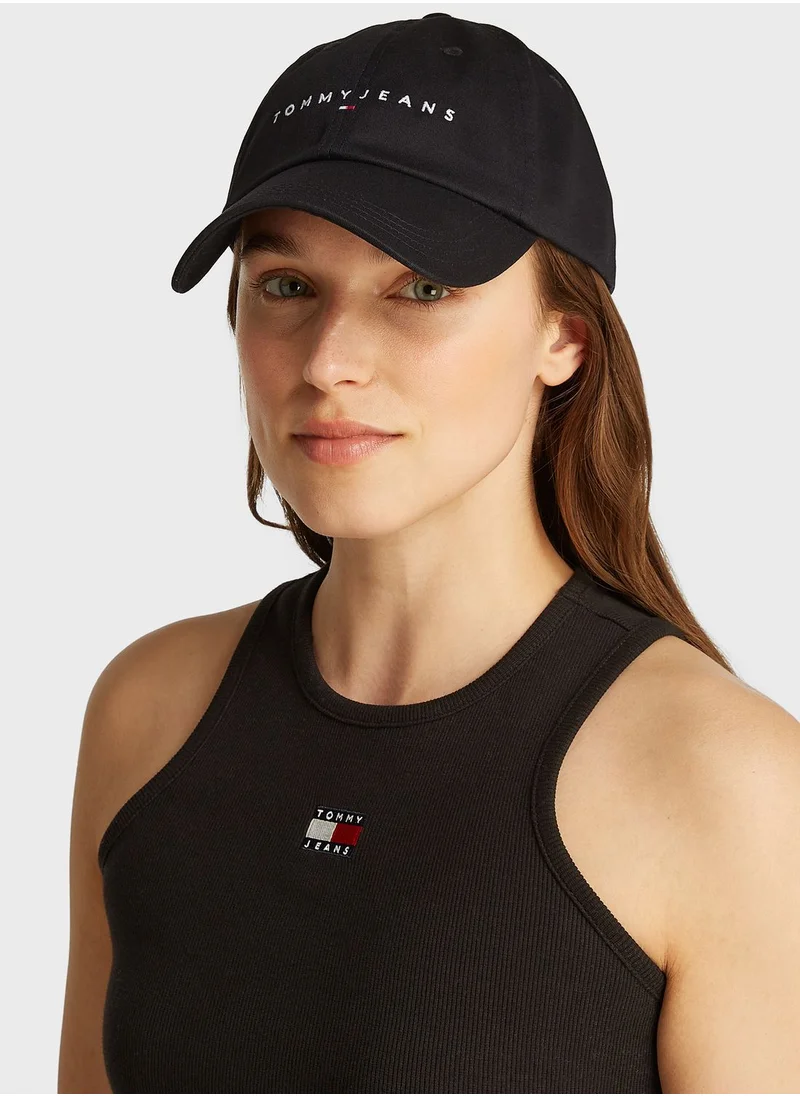 TOMMY JEANS Logo Detailed Curved Peak Caps