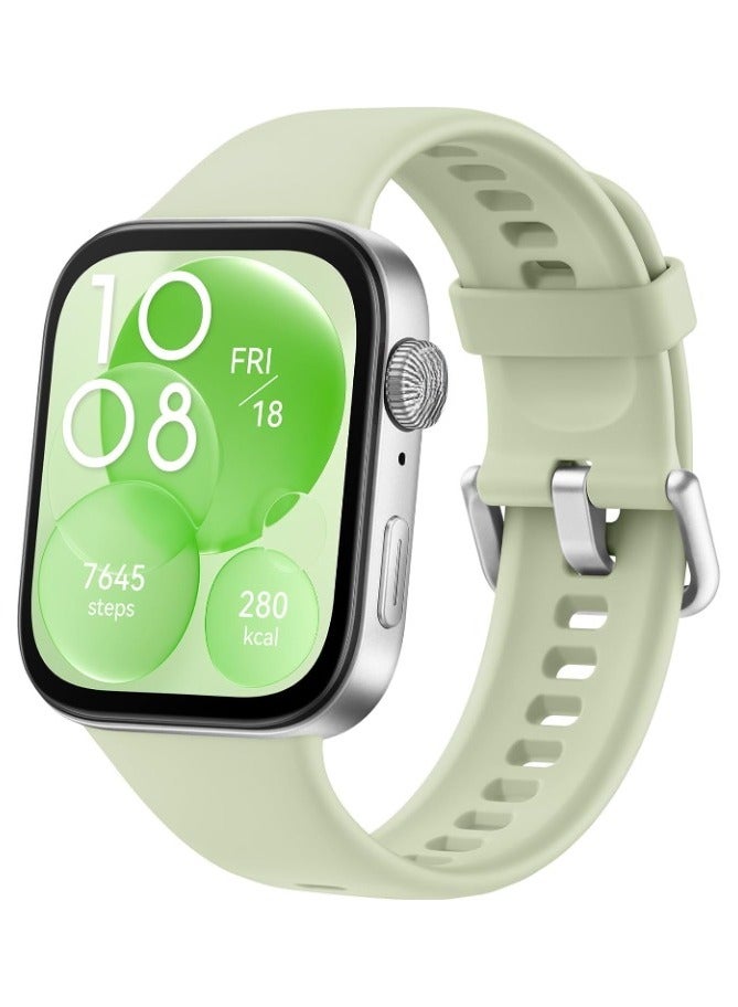 REBENUO Watch Fit 3 Smartwatch  1.82 Inch Amoled Display  Comfortable And Stylish Design  Scientific Workout Coach  Upgraded Health Management  Compatible With iOS And Android Green - Image 1