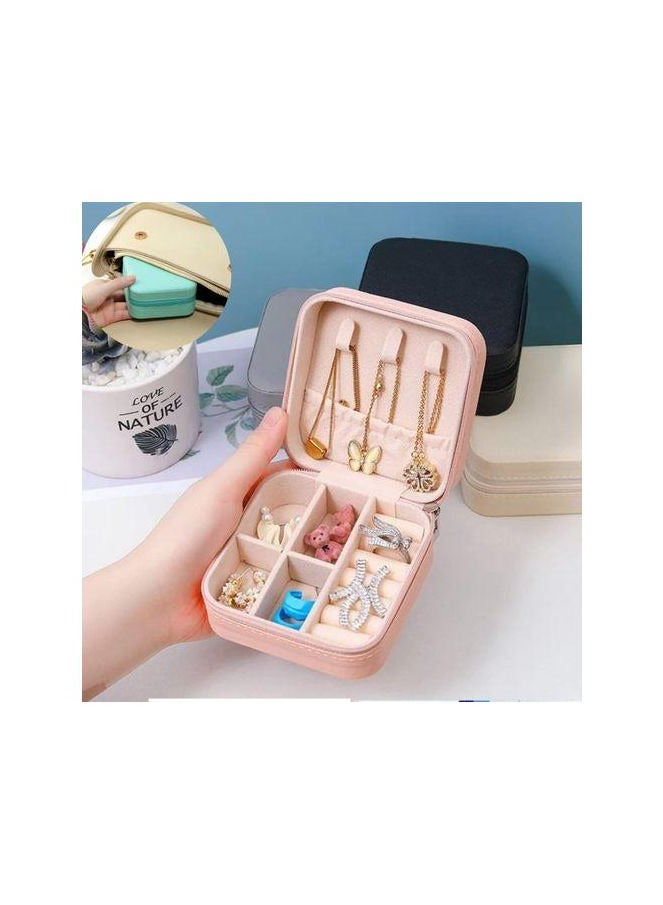 Pink Hanging Jewelry Organizer – Multi-Pocket Accessories Storage - Image 2
