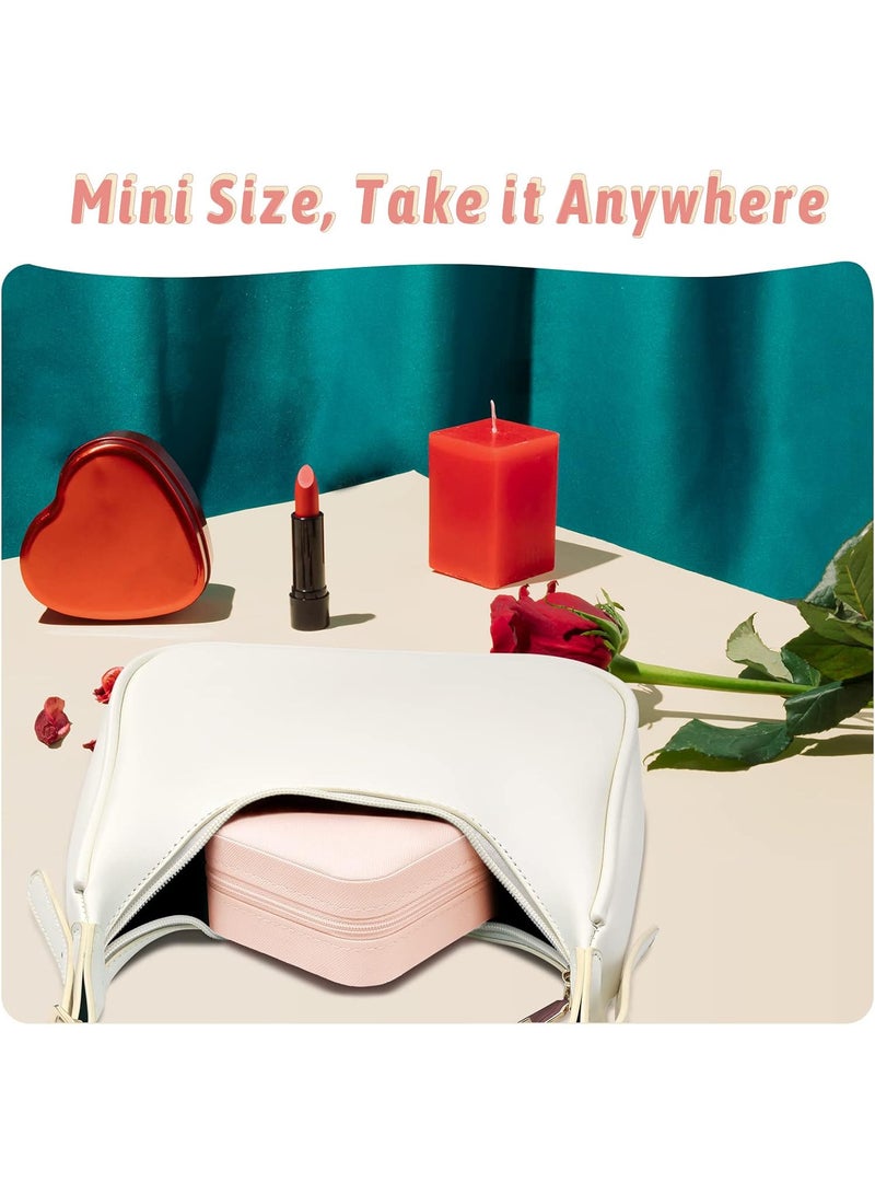 Pink Hanging Jewelry Organizer – Multi-Pocket Accessories Storage - Image 4