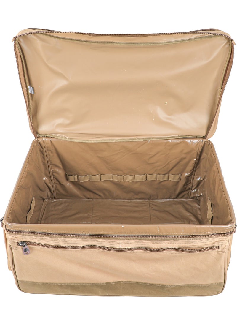 الغافة حقيبة ادوات التخييم، منظم ادوات الطبخ اثناء التخييم والسفر، شنطة سفر مع جيوب شبكية، شنطة محمولة لادوات الطبخ والشواء والمطبخ،40*50*77 سم، قماش اكسفورد، بطانة بي في سي،لون كاكي ، من الغافة - Image 2